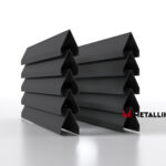 Ламели для забора жалюзи Luxe V RAL 7024 – порошковое покрытие, толщина 0,45 мм в Ставрополе  | фото 1
