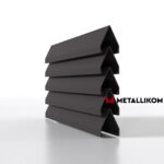 Ламели для забора жалюзи Luxe Л RAL 8019 – покрытие матовое, толщина 0,45 мм в Ставрополе  | фото 1
