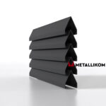 Ламели для забора жалюзи Luxe Л RAL 7024 – покрытие матовое, толщина 0,45 мм в Ставрополе  | фото 1
