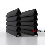 Ламели для забора жалюзи Luxe Л RAL 9005 – покрытие полиэстер, толщина 0,45 мм в Ставрополе  | фото 1