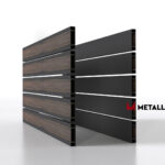 Планкен для забора Printec под дерево 120 mm RAL 7024 – покрытие порошковое, толщина 0,45 мм в Ставрополе  | фото 1