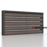 Планкен для забора Printec под дерево 120 mm RAL 7024 – покрытие порошковое, толщина 0,45 мм в Ставрополе  | фото 4