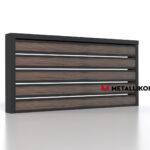 Планкен для забора Printec под дерево 120 mm RAL 9005 – покрытие порошковое, толщина 0,45 мм в Ставрополе  | фото 4